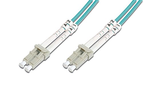 DIGITUS DK-2533-03/3 – Glasfaserkabel OM3 – 3 m – LC zu LC – Duplex LWL Kabel – 1/10/40/100 Gbit/s – MM Multimode Glasfaser LAN Kabel – Fasertyp: 50/125 µ –...