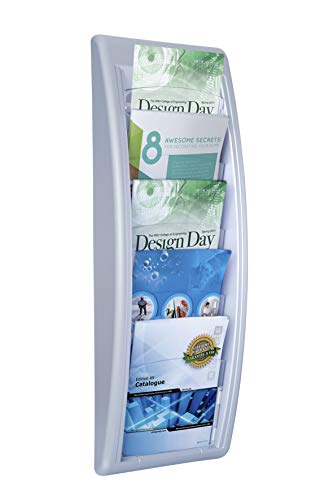 Fast Paper Quick Fit System Wall Display 5 x A5 Silver 4063.35