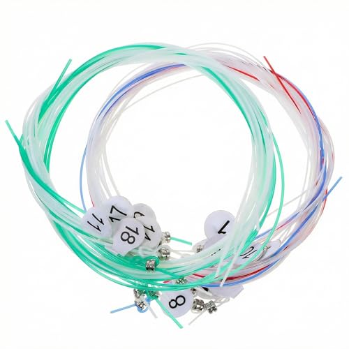19 String Nylon Harp Strings for Lyre and Small Harp, Color-Coded for Easy Identification, Ideal Replacement for Music Enthusiasts and Beginners in Acoustic Instruments