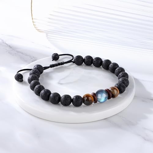 JoycuFF Bracelets for Men Teens Gifts Ideas Teenage Graduation Gift Him Hematite 10 12 16 18 Years Old 1 8th Birthday Son Grandson Christmas Day Stocking Stuff4