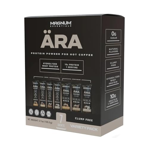 ÄRA Protein Powder Sachet Variety Pack | Protein Powder & Creamer for Hot Coffee | 10g Hydrolyzed Whey Protein, Sugar Free, Gluten Free | Featuring All Flavours & Creamer Options (Box of 7)