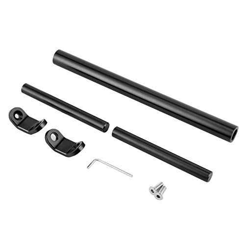 Qiilu Barre d'équilibre de Moto, Renfort étendu de Guidon de Barre d'équilibre de CNC d'alliage d'aluminium pour la Moto(Noir)