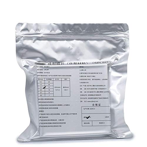 Image of 1.5MM Dental Hard Splint, Thermoforming Materials for Vacuum Forming Machine 5'' x 5'' 15Sheets