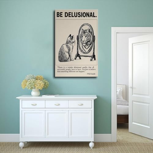 Toile de motivation chat tigre A Successful Mindset impression haute définition - 4