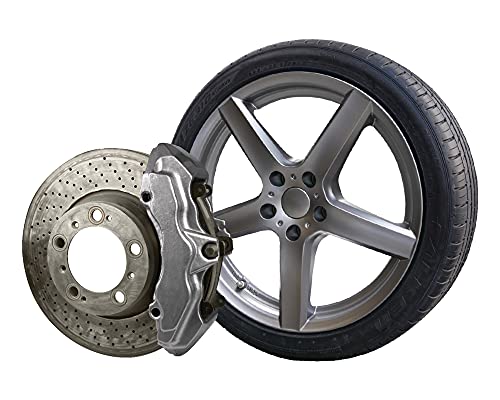 Foliatec Universal 2K Lackspray für 4 Bremssättel,Bremssattel Lack Spray,Hitzebeständig,Gunmetal Metallic Glänzend,400 ml – Bild 3