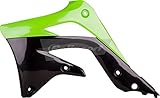 Polisport 8415900001 - Copriradiatore Robusti E Durevoli Compatibile Con Le Moto Kawasaki A Colori Verde/Nero - 2
