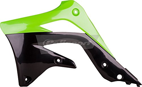 Caches de radiateur durables et solides Polisport pour moto Kawasaki