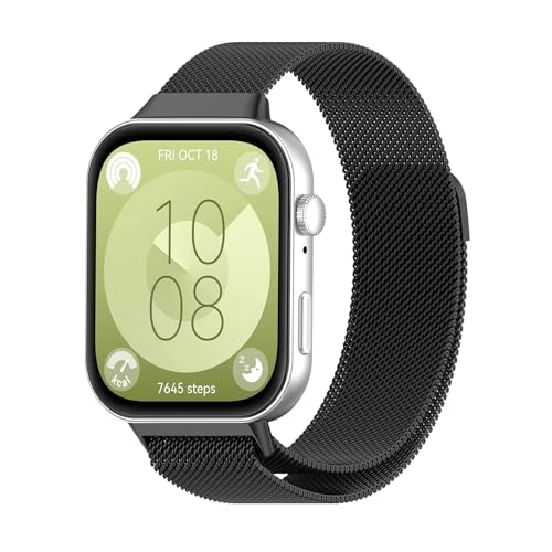 [Hinnwer] �o���h Huawei Watch Fit 5 Pro/Fit 5 / Huawei Watch Fit 4 Pro/Fit 4 / Fit 3 �Ή� �X�}�[�g�E�H�b�` �o���h �X�e�����X�� ���� ���C ���v�x���g ���߉\ �ʋC�� �}�O