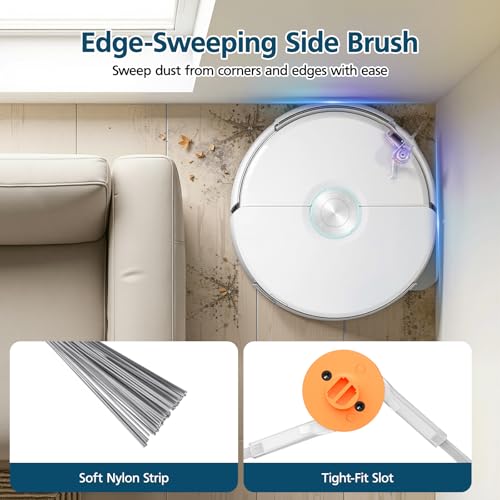 Image of 20-Pack Replacement Parts Accessories for Narwal Flow Robot Vacuum and Mop, Include 1 Zero-Tangling Roller Brushes, 6 Dust Bag, 4 Dust Bin Filters, 2 Track Mop, 6 Side Brushes, and 1 Cleaning Tool