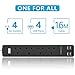 PIBEEX Extension Lead with USB, 13A Power Strip 4 Way Outlets 4 USB 5V 3.4A Child Safety Protection 1.6M Extension cord Power Adapter UK Socket for Home Office PIBEEX Extension Lead with USB, 13A Power Strip 4 Way Outlets 4 USB 5V 3.4A Child Safety Protection 1.6M Extension cord Power Adapter UK Socket for Home Office