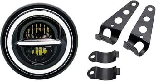 Phares pour moto 7 pouces H4 haute luminosité Softail et Chopper