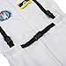 frawirshau Astronaut Costume Adult Role Play Cosplay Costumes Spaceman Flight Jumpsuit Space Suit for Men White 2XL