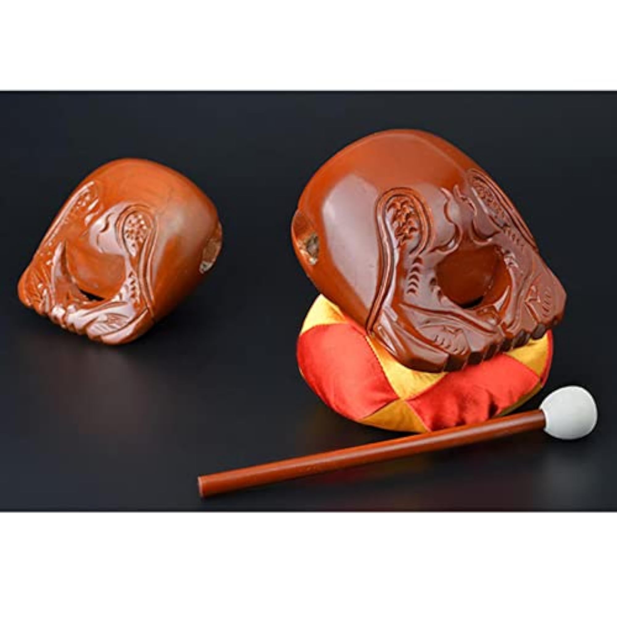 Buddhist Wooden Fish Ornaments for Tabletop Decor