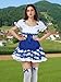 SOMSOC Women's Oktoberfest Costume German Bavarian Costume Outfit Dirndl Dress Bow Hair Ties for Oktoberfest Halloween Party