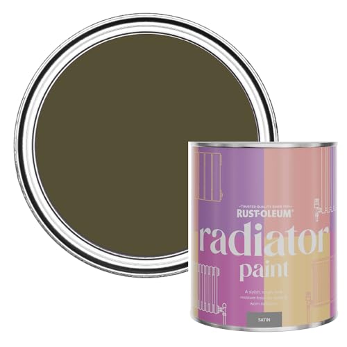 Rust-Oleum Heat-Resistant Radiator Paint in Satin Finish - Greencroft 750ml