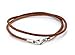 Bico 3mm (0.12 inch) Brown Leather Necklace (CL7 Brown)