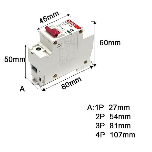 Mini-disjoncteur DZ47 25A pour éviter les surcharges électriques