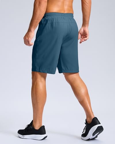 Image of G Gradual Men's Athletic Running Shorts with Zipper Pockets Quick Dry 7 inch / 5 inch / 9 inch Workout Gym Shorts for Basketball Hiking