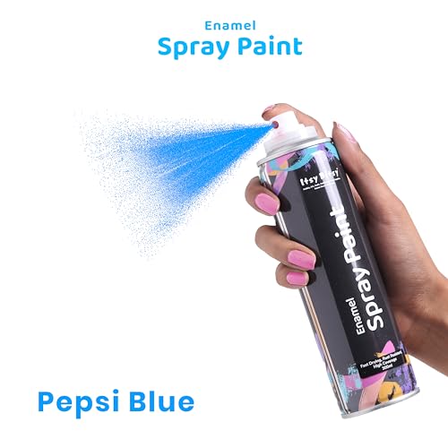 Image of Itsy Bitsy Spray Paint Pepsi Blue - 300ml | Multi-Surface Quick Drying Spray Paint for Metal, Wood, Plastic, Wall & DIY Craft Projects