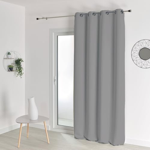 HomeMaison Rideau Occultant - Rideau M1 - Rideau Non feu-Gris Flanelle- Rideau 140 X 180 cm