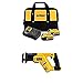 DEWALT DCB205-2CK 20V Max 5.0Ah Starter Kit with 2 Batteries with DCS387B 20-volt MAX Compact Reciprocating Saw