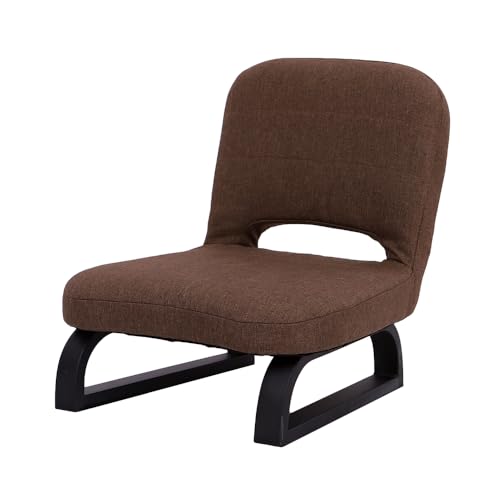 正座椅子 背もたれ付正座椅子 あぐら座椅子 折り畳み 正座補助 軽量 コンパクト 一人掛け 在宅ワーク 法事 しびれ あぐら 勉強 法事 座卓 こたつ 和室 イス 椅子 チェア 和座椅子 (スツール脚, ブラウン)