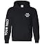 Black-front Left Breast and Sleeve Print