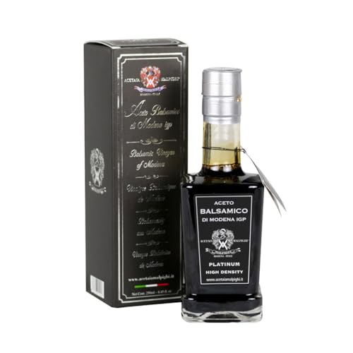 Acetaia Malpighi - VINAIGRE BALSAMIQUE DE MODENA I.G.P. PREMIUM PLATINE (DENSITE 1.36) 250ML