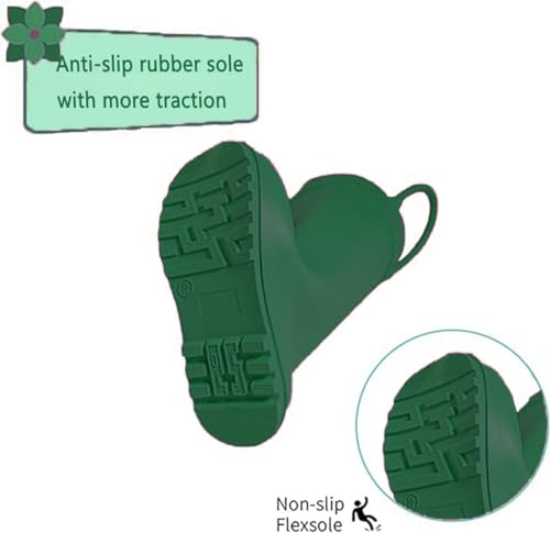 Kids Rain Boots - Toddler Waterproof Rubber Kids Rain Boots for Girls and Boys with Fun Patterns and Easy-On Handles2