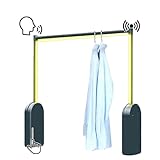 Jisano 47.2' Electric Lifting Closet Rod,66lb Load Capacity,Stainless Steel Customized 23.6-47.2in Width Wardrobe Lift Organizer for Hanging Clothes,Touch Switch Stop at Any Angle Clothes Lifting Rack