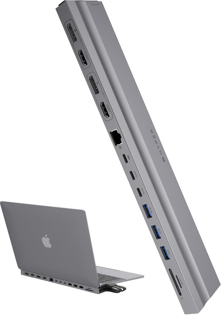 HyperDrive 4K Ｍulti-Display Docking Station für 13"-16" MacBooks