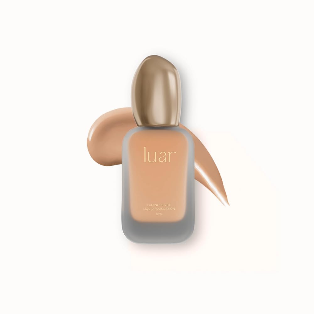 Luar Luminous Veil Liquid Foundation, Lightweight Buildable Coverage, Korean Glass Skin Dewy Finish, Acne-Safe Vegan Makeup Foundation with SPF, Long Lasting Natural Look, 30ml - L7-picture-36