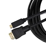 1. Cable HDMI compatible para Sony HDR-CX405 HD Handycam, FDR-AX100 4K Ultra HD, FDR-AX53 Ultra HD Handycam videocámara, cable micro HDMI a HDMI (10 pies)