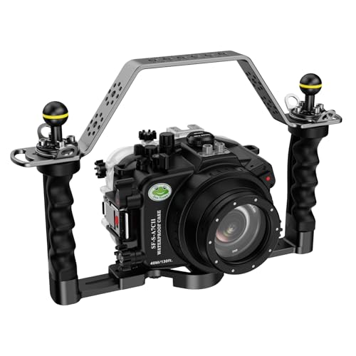 Ficha técnica Sea frogs Carcasa impermeable de buceo para cámara subacuática de 40 m para Sony A7C II A7CII 28-60 mm - Fernando Cortés Ficha técnica Sea frogs Carcasa impermeable de buceo para cámara subacuática de 40 m para Sony A7C II A7CII 28-60 mm - Fernando Cortés