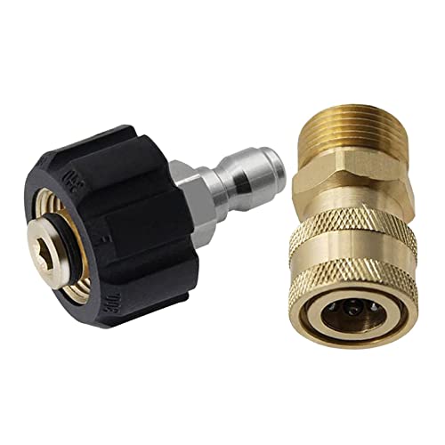 Image of ATORSE Pressure Washer Adapter Kit M22 14Mm to 1 /4 for High Pressure Washer Gun