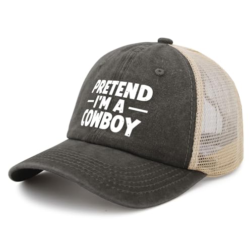 Pretend I'm A Cowboy hat Cycling Cap for Women2