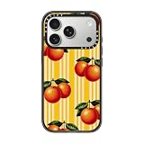 CASETiFY インパクトiPhone 17 Pro ケース [MagSafe対応/薄型 軽量/耐衝撃] - Arancia Orange - クリア ブラック