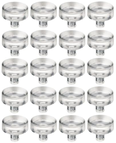 cyclingcolors 20x Support protecteur plaque verre miroir pivotant 15 x 5 x 5mm caoutchouc transparent à enfoncer Tablette Plateau Etagère Vitre Meuble Table...
