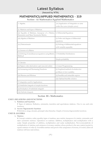 Image of Oswaal NTA CUET (UG) 10 Mock Test Papers Mathematics For 2026 Exam (Section -II) (as per latest 27 Dec., notification) | 550+ MCQs for Practice | Includes 2025 Paper- fully solved | With Oswaal AI