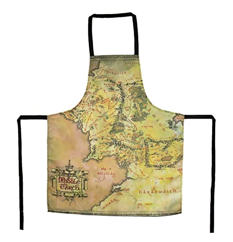 SD Toys Unisex Delantal Mapa El Señor De Los Anillos Apron Map The Lord Of The Rings, Único