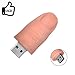 16GB Lifelike Thumb USB Flash Drive (Orange)