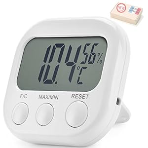 Binnenthermometer, hygrometer, hoge precisie, digitale weergave voor temperatuur en luchtvochtigheid