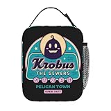 ZGHQHCDRH Krobus Der Kanalhändler Stardew Valley Isolierte Lunchtasche Auslaufsichere Spiel Lunch Container Kühltasche Tote Lunch Box Arbeit
