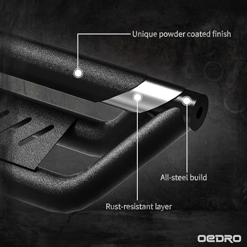 Image of OEDRO Running Boards Compatible with 2009-2018 Dodge Ram 1500 Crew Cab