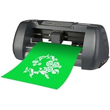 آلة رسم تخطيطي عالية السرعة لسطح المكتب، قاطعة 375 مم مع شاشة LCD، تحكم مزدوج بوحدة المعالجة المركزية لصنع اللافتات والملصقات والملصقات وورق نقل الحرارة