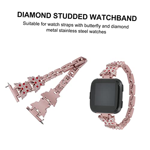 ARTIBETTER Stainless Steel Diamond Studded Watchband for Elegant Comfortable and Wrist Strap for Daily Use and Business Occasions Design4