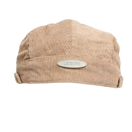 Image of FabSeasons Cotton Ivy Flat Golf Cap - Classic Newsboy Gatsby Hat for Men