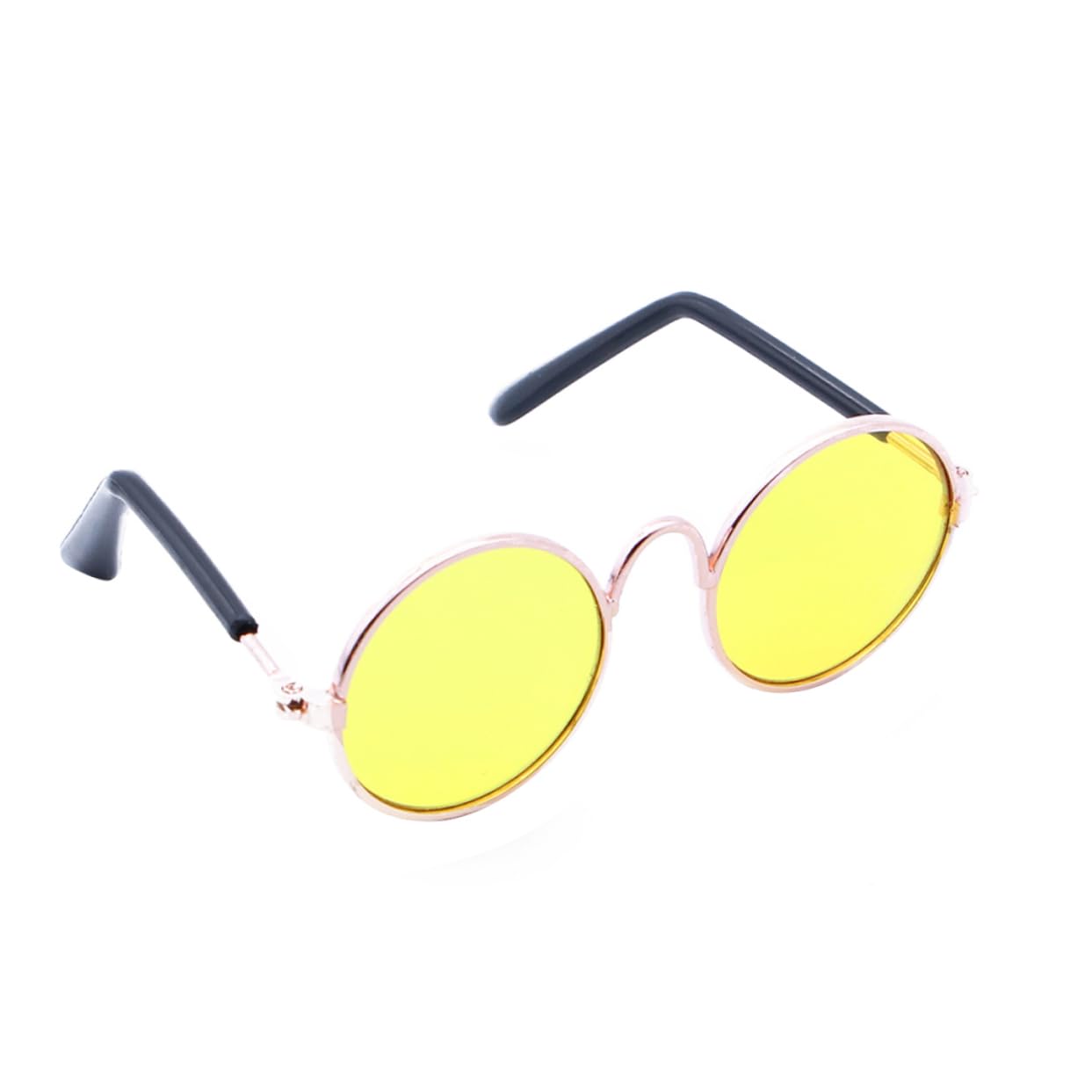 BESPORTBLE Small Breed Dog Cat Fashion Sunglasses Metal Frame Stylish Pet Eyewear