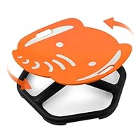 E-Solem Sensory Spinning Chair for Kids with Upgrade Handle & Fluorescent Seat, Sensory Toys Swivel Chair for Autism Toddler Autistic ADHD Training Balance & Coordination, Indoor Outdoor Play (Orange)