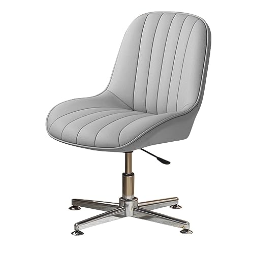 Chaise de bureau sans accoudoirs bleue idéale pour le télétravail à la maison